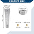 Shift Knob W/ 2 Adapter/Front Gear Shifter Knob for Automatic and Manual Vehicles/Faux Crystal Stick Shifter Lever Knob Acrylic 20cm / 1Set Clear...