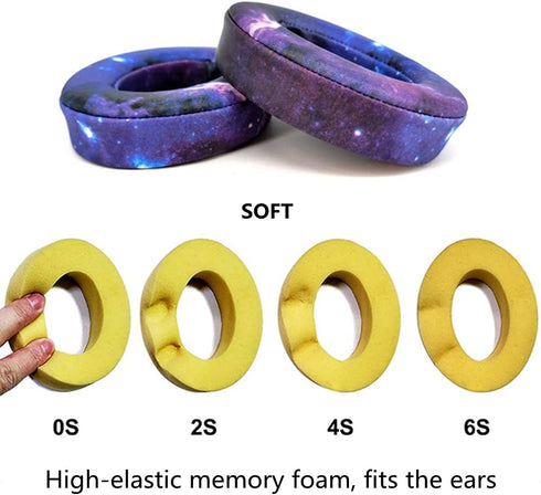 Studio3.0 Replacement Earpads Studio2.0 Ear Pad Cushion Cover Compatible with Beats by Dr.Dre Studio 2& Studio 3 Over-Ear Headphones (Galaxy)...