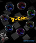7 Color Voltmeter Volt Gauge Kit 8 to 18 Volt Pointer & LED Digital Readouts 2-1/16" 52mm Black Dial for Car Truck...
