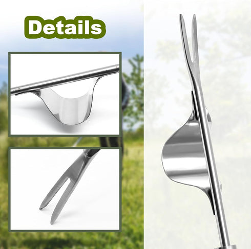 Garden Weeding Tool Stainless Steel Weed Puller Tool Removal Weed Puller Yard Gardening Lawn Tool for Sidewalk Patio Wall Crevice...