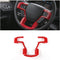 Voodonala Red Steering Wheel Cover Trim for 2015 2016 2017 Ford F150 F250 F350 Super Duty...