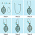 SUNNYCLUE 1 Box DIY 9 Pairs Metal Hollow Bohemian Vintage Dangle Earrings Jewelry Making Starter Kit Alloy Green Patina Tree Leaf Coin Sea Horse C...