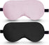 BeeVines Sleep Mask, 2 Pack 100% Real Natural Pure Silk Eye Masks with Adjustable Strap for Sleeping, Mulberry Silk Eye Sleep Shade Cover, Block L...