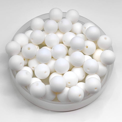 100Pcs 9mm Round Rubber Silicone Bead Bulk Loose Beads Gorgeous Making Kit for Keychain Tassels Necklace Bracelet Jewelry DIY Crafts Making...