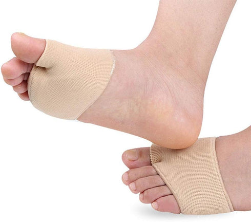 HiiBaby Ball of Foot Cushions - Metatarsal Sleeve Pads, Fabric Forefoot Compression Socks,Half Bunion Sleeves Great for Mortons Neuroma, Metatarsa...