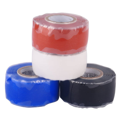 Self Fusing Silicone Tape Self Adhesive Silicone Tape Rubber Adhesive Repair Tape Bonding Wire Hose Electrical Tape Red...