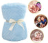 Baby Blanket Flannel, Cozy Throw Blankets for Newborn Infant and Toddler, Super Soft and Warm Receiving Baby Blanket for Crib Stroller (Blue 25 * ...