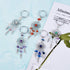 KISSITTY 30-Pieces Dream Catchers Gemstone Charm Pendants Handmade Dangling with Mixed Color Natural Chip Gemstone 107mm Filigree Ethnic Ornament ...