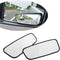2 PCS Car Rearview Mirror Blind Spot Mirror, 3.7 x 1.4" Curved Rectangular Mirror to Expand Field of View, Angle Adjustable Reversing Parking Auxi...
