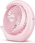 Small Rechargeable Fan, Portable Usb or Battery Fan, 3600mah Small Desk Fan, 8-24Hours Working, 3 Speed & Keep Quiet, 3.28Ft Charging Cord(Pink)...