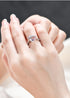 Dainty Cute 925 Silver Pink Heart Shaped Zircon Ring Bow Tie Ring for Women Anniversary Wedding Engagement Ring Promise Rings CZ Diamond Eternity ...