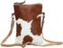 Myra Bag White & Brown Cowhide Crossbody Bag S-1173...
