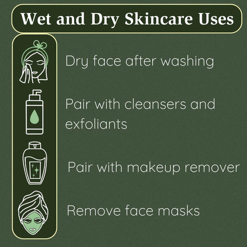 Clean Facial Towels for Sensitive Skin, 100% Biobased Face Towels, 50 Count, Ultra Soft, Makeup Remover Dry Wipes...