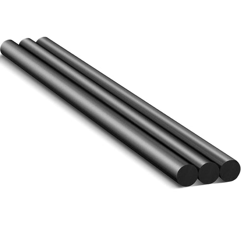 Lounsweer 3 Pcs Graphite Rod 0.5"OD x 12"L Crucible Graphite Stir Rod Stick Long Carbon Stirring Rod for Melting Casting Refining Gold Silver Copp...