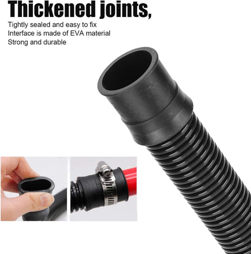 GLOGLOW Fish Corrugated Hose, Aquarium Water Hose Aquarium Bellows Pump Connection Water Supply Waterfall Pipe PVC Tubing Aquarium Hose(ID 25mm)...