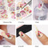 12 Sheets Flower Nail Art Stickers Spring Summer Nail Stickers Water Transfer Nail Art Supplies Lily Orchid Butterfly Small Flower Spring Nail Dec...