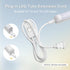 DiCUNO 6.6FT T5 T8 Tube Light Extension Cord with On/Off Switch, US Plug Cable Connector for LED Integrated Single Fixture, Shop Light, Garage Lig...