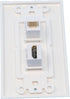 RiteAV - 1 x Cat6 Ethernet Female and 1 x HDMI Port Wall Plate White Decorative...