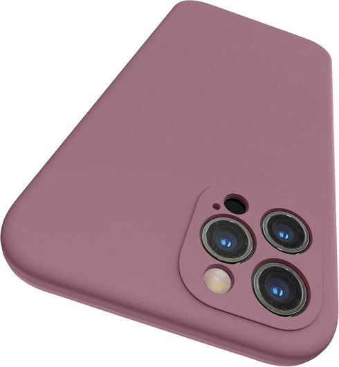 SURPHY Designed for iPhone 12 Pro Max Case with Camera Protection, Liquid Silicone Phone Case with Microfiber Lining, Lilac Purple...