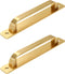 Geesatis 2 Pcs Garage Pulls/Sliding Barn Door Handles/Gate Handles/Furniture Decorative Pulls, with Mounting Screws, Matte Gold, 6.3 inch / 160 mm...