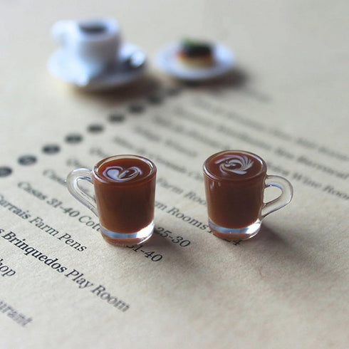 Miniature Coffee Cups Model Dollhouse Ornament Dollhouse Decoration Mini Decor Doll House Accessories Christmas Birthday Gifts for Boys Girls Wome...