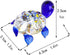 Crystalsuncatcher Handmade Tiny Turtle Hand Blown Glass Ornaments Gifts Decor Collectible Figurine Gardens(Turtle)...