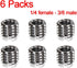 3/8" to 1/4" Tripod Ballhead Reducer Bushing Convert Screw Adapter,1/4" to 3/8" Tripod Ballhead Camera Convert Screw Adapter Mount for Tripod Mono...