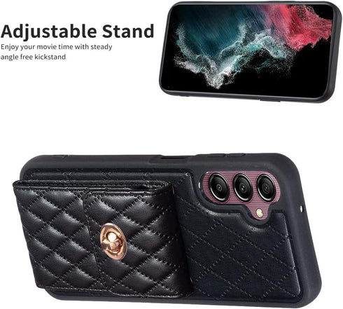 Asuwish Phone Case for Samsung Galaxy A14/M14 5G Wallet Cover with Credit Card Holder Slot Shoulder Crossbody Strap Long Lanyard Leather Cell Purs...