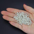LolliBeads (R) Silver Plated Smooth Round Metal Beads Assorted Size Jumbo Pack 2100 pcs...