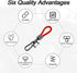 Car Key Acorn Weave Paracode Key Chain Ring, Thick Leather Braid Rope Car Keychain Ring for Men and Women, Suit for All Cars (Red)...