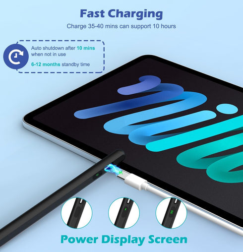 MoKo Stylus Pens for Touch Screens, Fast Charge Stylus Pen for Apple iPad/iPhone/Samsung/Lenovo/iOS/Android Tablets&Smart Phone Universal Stylus C...