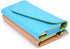 Clutch Wallet with Wristlet and Crossbody Strap for Smartphones or Phablets up to 5.7 Inch - Carrying Case - Frustration-Free Packaging - Light Bl...