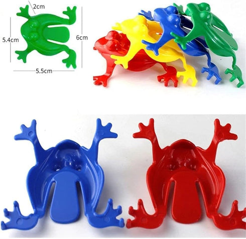 10 Pcs Multicolor ABS Jumping Frog , Frog Action Colorful Bounce Fidget , Creative Stress Reliever Educational ,Small in Size and Light in Weight,...