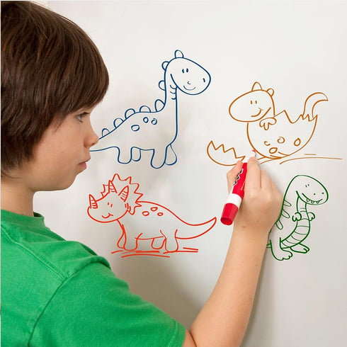 Whiteboard Sticker for Wall, Peel and Stick White Board Wallpaper, Dry Erase Contact Pape Self-Adhesive for School, Office and Home, 17.5 x 78.7 I...