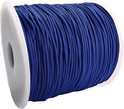 136 Yard 1.0MM Nylon Cord Rattail Trim Thread for Chinese Knotting, Kumihimo Beading,Jewelry Making,Friendship Bracelets (Blue)...