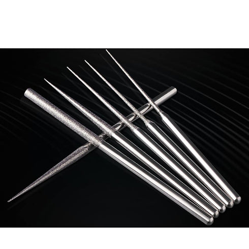 Ryoma Diamond Burr Bits, Carving Burr Bits Drill Kit for Rotary Tool Metal Woodworking Router Grinding Engraving Carving- 3/32"(2.35mm) Shank Pack...