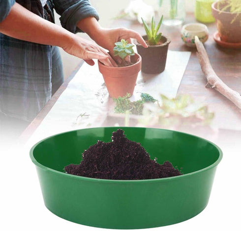 4pcs Mesh Garden Sieve, Round Sifting Plastic Mesh Filter Soil Sieves, Gardening Tool for Garden Yard, for Compost Soil Stone Mesh Gardening Tool...