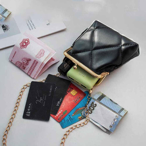 1Pcs Women Kiss Lock Purses and Handbags Vintage Purses Wallet Crossbody Bag Handbag...