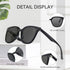 Dollger Retro Oversized Square Sunglasses for Women Trendy Classic Style Sun Glasses UV400 Protection...