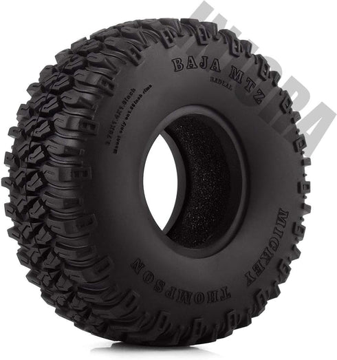 INJORA 4Pcs 1.55" Soft Rubber Wheel Tires 1.55 Inch Tyre for RC Crawler Car D90 TF2 Tamiya CC01 LC70 LC80...