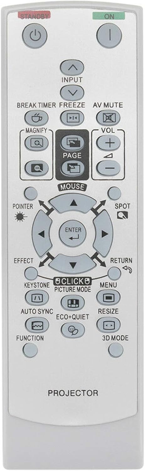 GA837WJSA Replacement Remote Control Fit for Sharp MUTIMEDIA Projector RRMCGA837WJSA XR-55X......