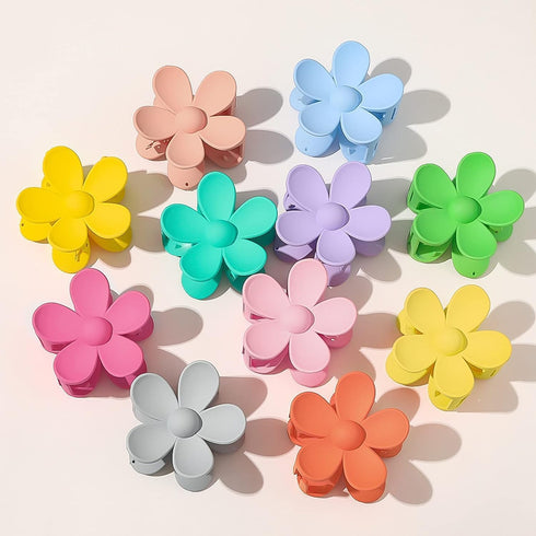 1Pc Purple Hair Claw Clips,Hair Accessories,Flower Shaped Plastic Jaw Clips Anti-scratch Smell-less Useful Hold Tightly Purple Clips and Barrettes...