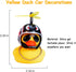 wonuu Rubber Duck Car Ornaments Yellow Duck Car Dashboard Decorations with Propeller Helmet...
