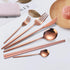 AARAINBOW 8 Pieces Stainless Steel Flatware Set Portable Reusable Cutlery Set Travel Utensils Set Including Chopsticks Knife Fork Spoon Straws Cle...
