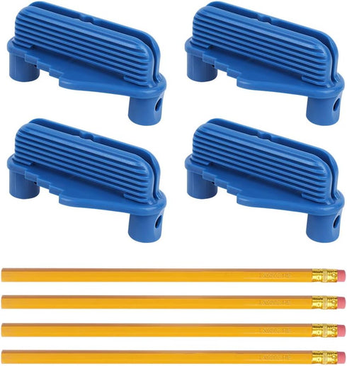 Jeanoko 4pcs Center Finder Tool Line Scriber Prcatical Woodworking Center Line Gauge Multifunctional Center Scriber Marking Tools Collet and acces...