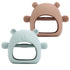 2 Pack Silicone Baby Teether Toy for Infants 3+ Months, Anti-Drop Silicone Baby Mitten Teether for Soothing Teething Pain Relief, Baby Chew Toys f...