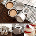 Flunyina Perfect Performance Aluminium Mini Round Chiffon Cake Pan, Set of 5...