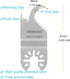 3PCS Oscillating Multitool Saw Blades, Oscillating Multi Tool Hook Knife Blade for Cutting Roofing Shingles, PVC Carpet, and Cardboard, Fit Dewalt...