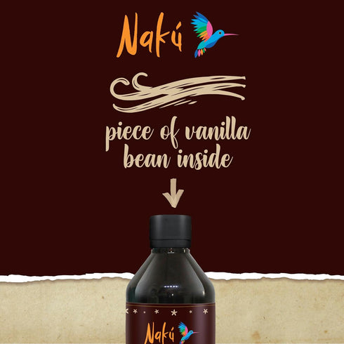 Naku Mexican Vanilla Extract - Pure and Traditional with a Piece of Vanilla Bean Inside, Perfect for Baking, Desserts (8.3 oz)...