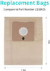KEEPOW Zing Vacuum Bags for Bissell, 12 Pack Zing Bags 2154 4122 Compatible with Bissell Zing Canister Vacuum 1668, Zing Canister Bags Replacement...
